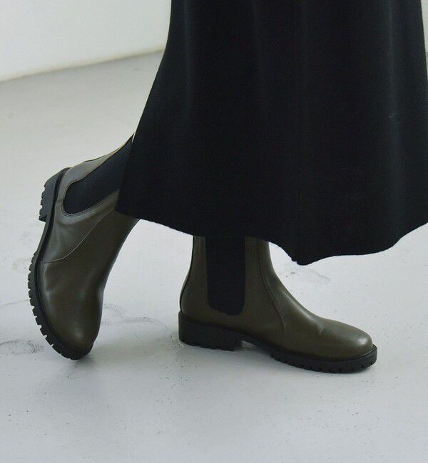 quaranciel「quaranciel: トラック ソール サイドゴア ブーツ」|ショートブーツ|