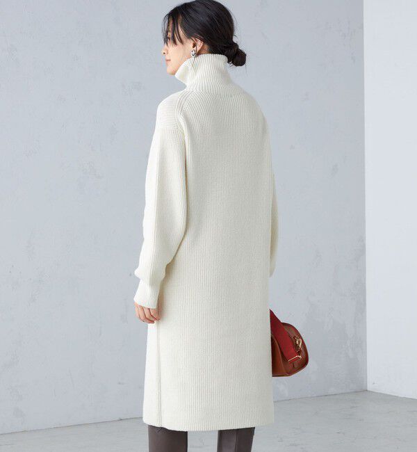 SHIPS for women「〈手洗い可能〉片畦編み ハーフ ジップ ワンピース」|ワンピース|