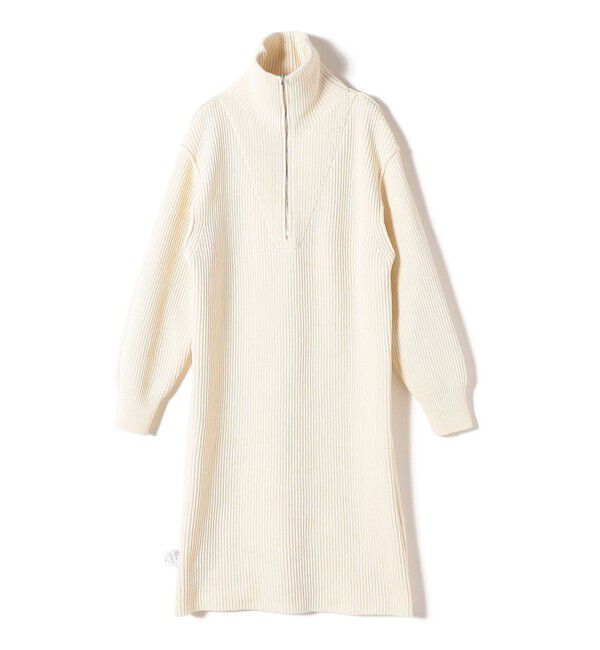 SHIPS for women「〈手洗い可能〉片畦編み ハーフ ジップ ワンピース」|ワンピース|