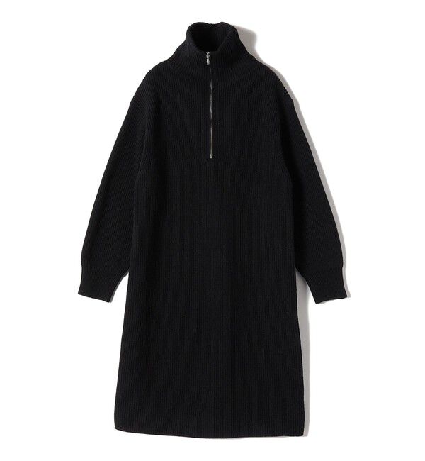 SHIPS for women「〈手洗い可能〉片畦編み ハーフ ジップ ワンピース」|ワンピース|