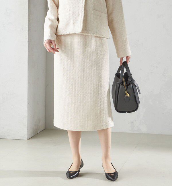 SHIPS for women「〈セレモニー対応可〉スラブ ツイード タイト スカート（セットアップ対応）」|タイト|