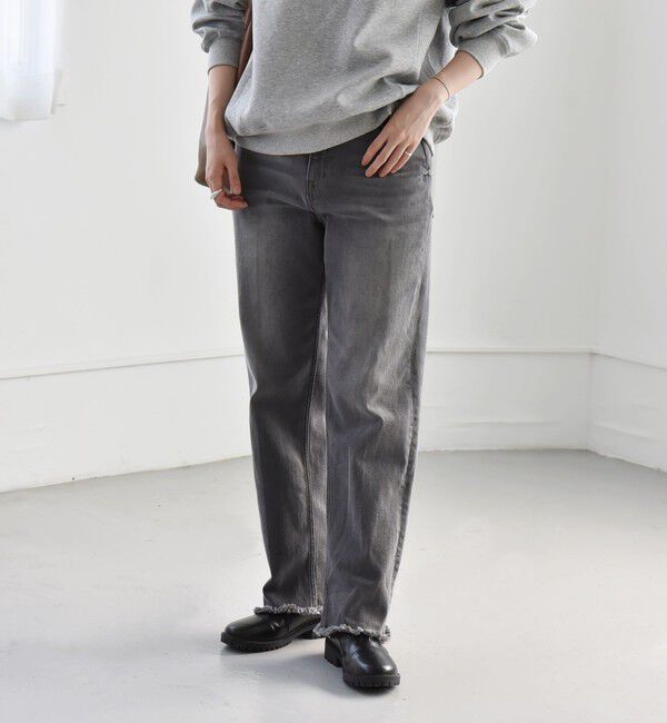 quaranciel「quaranciel:〈洗濯機可能〉ハンサム テーパード デニム パンツ 2」|デニム|