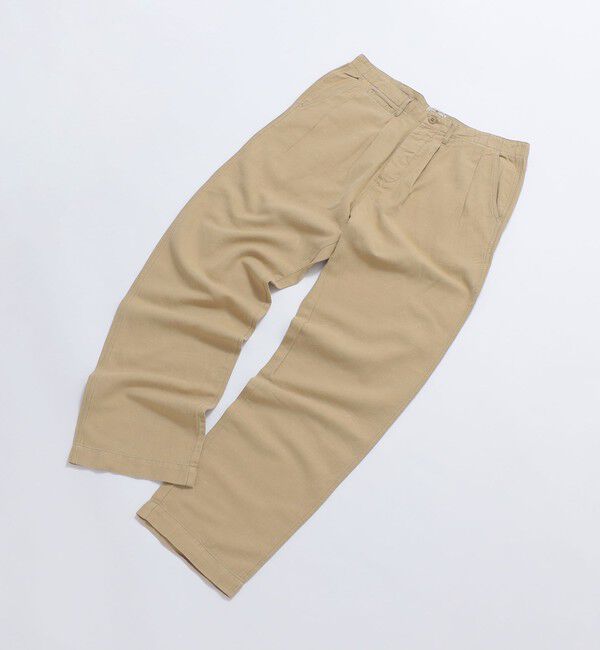 SHIPS「WYTHE NEW YORK: PLEATED CTN/LNN CHINO」|チノ|