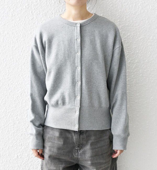 SHIPS any「【WEB限定】SHIPS any: USA コットン 裏起毛 コンパクト スナップ カーディガン」|カーディガン|