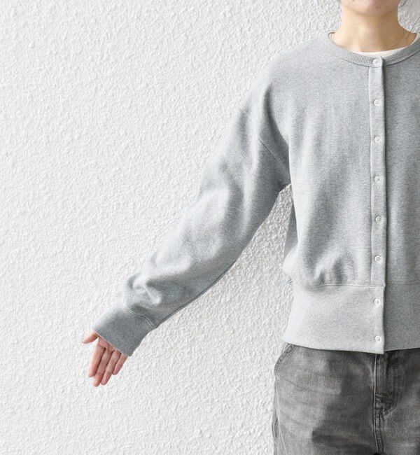 SHIPS any「【WEB限定】SHIPS any: USA コットン 裏起毛 コンパクト スナップ カーディガン」|カーディガン|