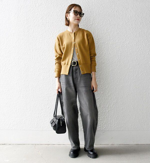 SHIPS any「【WEB限定】SHIPS any: USA コットン 裏起毛 コンパクト スナップ カーディガン」|カーディガン|