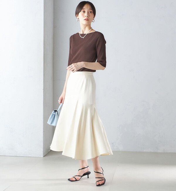 SHIPS for women「シャイニー サテン マーメイド スカート」|スカート|