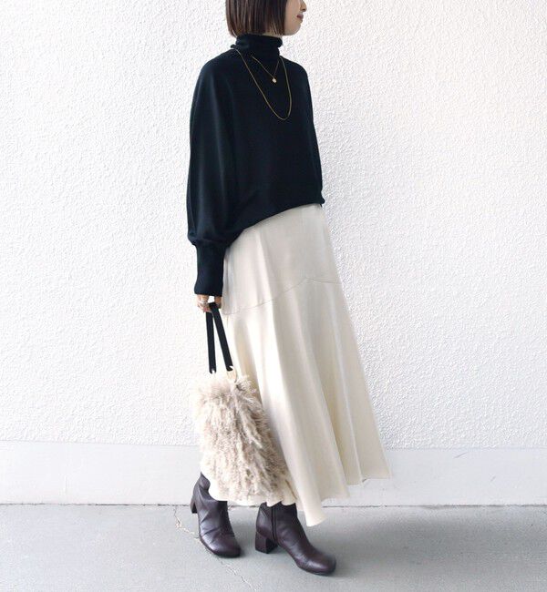 SHIPS for women「シャイニー サテン マーメイド スカート」|スカート|