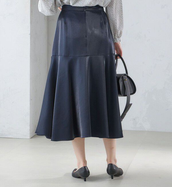 SHIPS for women「シャイニー サテン マーメイド スカート」|スカート|