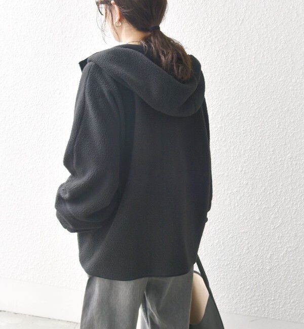 SHIPS any「SHIPS any:〈洗濯機可能〉ボア フリース フード ブルゾン パーカー」|パーカー|