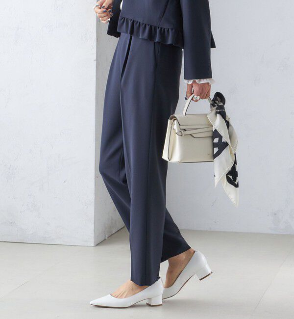 SHIPS for women「〈手洗い可能〉トリアセテート混 テーパード パンツ（セットアップ対応）」|その他|