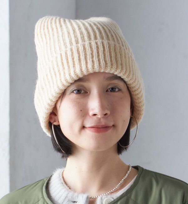 SHIPS for women「2WAY リボン ニット キャップ」|ニット帽|