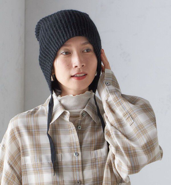 SHIPS for women「2WAY リボン ニット キャップ」|ニット帽|