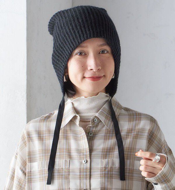 SHIPS for women「2WAY リボン ニット キャップ」|ニット帽|