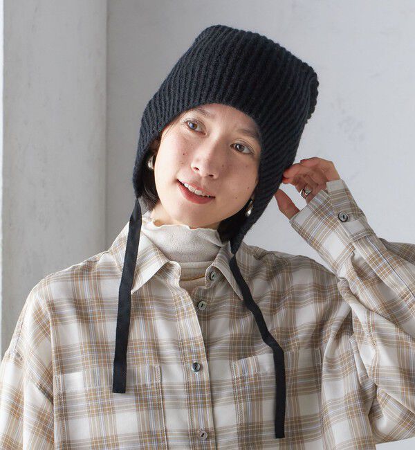 SHIPS for women「2WAY リボン ニット キャップ」|ニット帽|