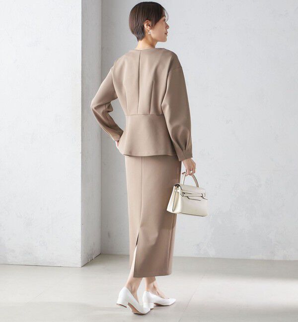 SHIPS for women「〈手洗い可能〉ストレッチ ダンボール ブラウス（セットアップ対応）」|シャツ・ブラウス|