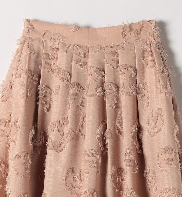 SHIPS any「SHIPS any:〈手洗い可能〉フラワー カット ジャカード  ボリューム スカート」|スカート|