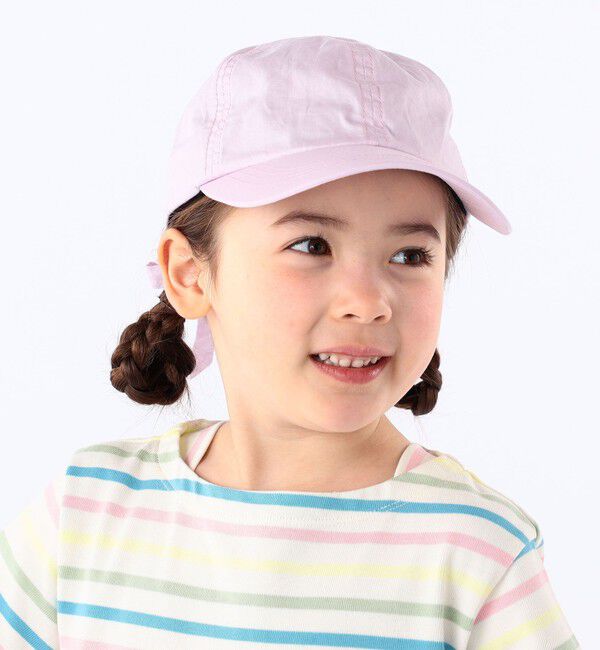 SHIPS KIDS「SHIPS KIDS:〈吸水速乾〉バック リボン キャップ」|キャップ・キャスケット|