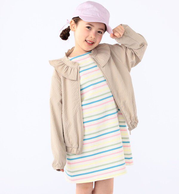 SHIPS KIDS「SHIPS KIDS:〈吸水速乾〉バック リボン キャップ」|キャップ・キャスケット|