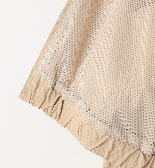 SHIPS KIDS「SHIPS KIDS:140～150cm /〈UVカット/洗濯機可能〉フリル パーカ」|ブルゾン・スタジャン|