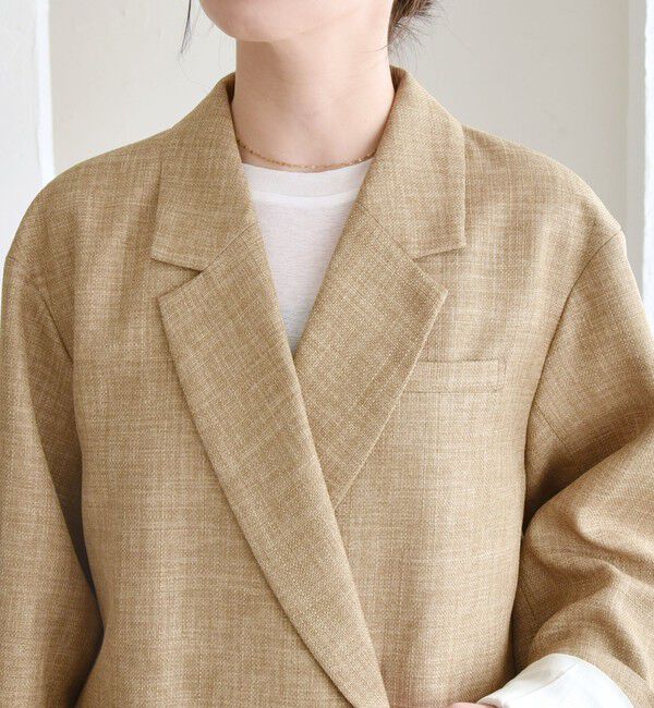 quaranciel「quaranciel: バスケット ダブル テーラード オーバー ジャケット」|テーラードジャケット|