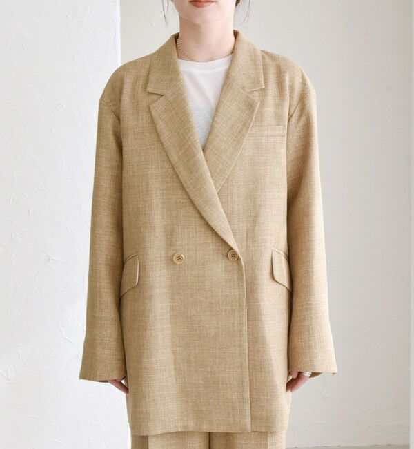 quaranciel「quaranciel: バスケット ダブル テーラード オーバー ジャケット」|テーラードジャケット|