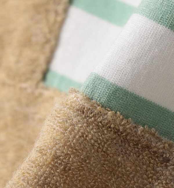 SHIPS KIDS「SHIPS KIDS:70～80cm / フェイク オーバーオール ボーダー ロンパース」|ロンパース|