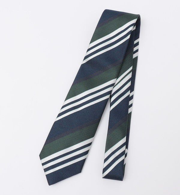 SHIPS「SHIPS: ヴィンテージ アーカイブ シルク ジャカード レジメンタル ネクタイ」|ネクタイ・蝶ネクタイ|ダークグリーン