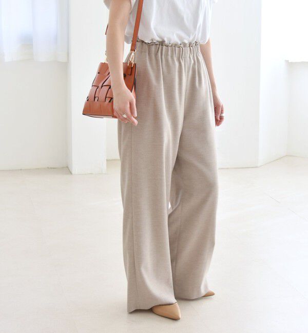 quaranciel「quaranciel:〈洗濯機可能〉ウーステッド イージー ワイドパンツ」|その他|