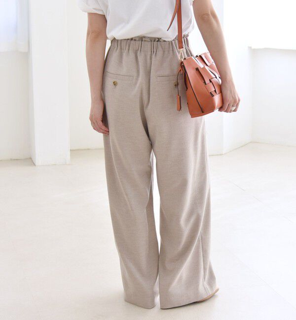 quaranciel「quaranciel:〈洗濯機可能〉ウーステッド イージー ワイドパンツ」|その他|