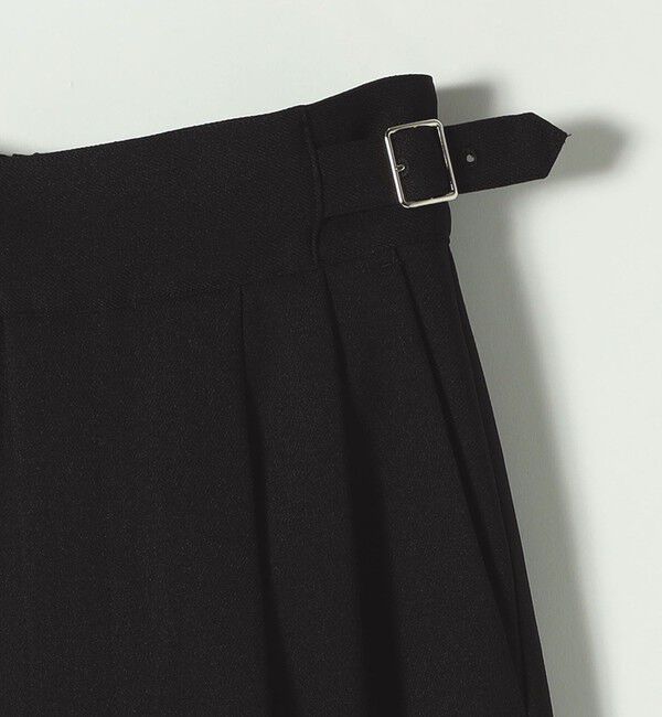 quaranciel「quaranciel:〈洗濯機可能〉ウーステッド ハイウエスト グルカ ワイド パンツ」|その他|