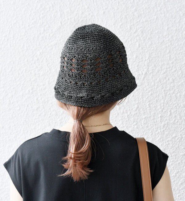 SHIPS any「SHIPS any: 透かし編み ラメ ハット」|ハット|