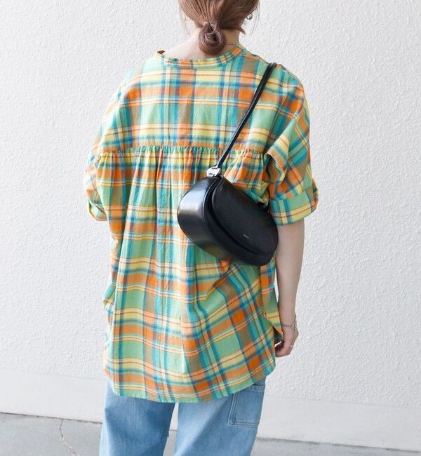 SHIPS any「SHIPS any:〈洗濯機可能〉マドラス チェック オーバーサイズ シャツ」|シャツ・ブラウス|