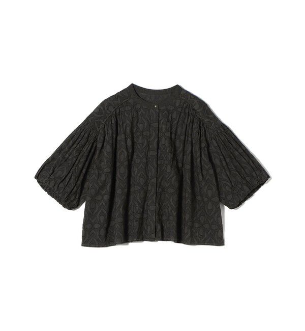 SHIPS for women「〈手洗い可能〉コットン ドビー 袖 ボリューム ブラウス」|シャツ・ブラウス|