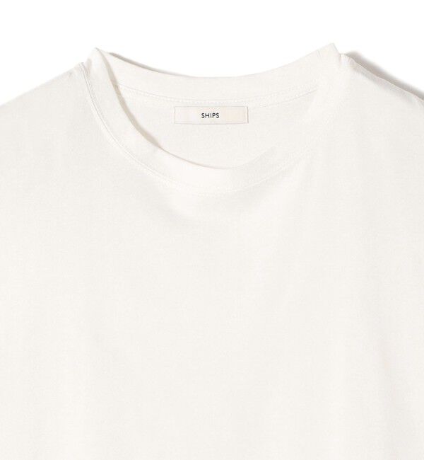 SHIPS for women「【WEB限定】ラッセル レース ドッキング TEE」|Tシャツ・カットソー|