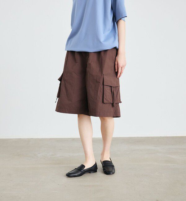 SHIPS「City Ambient Products: CTN/NYN バギー カーゴ ショーツ」|チノ|