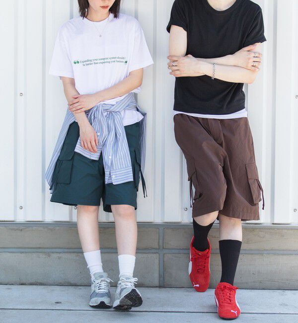 SHIPS「City Ambient Products: CTN/NYN バギー カーゴ ショーツ」|チノ|