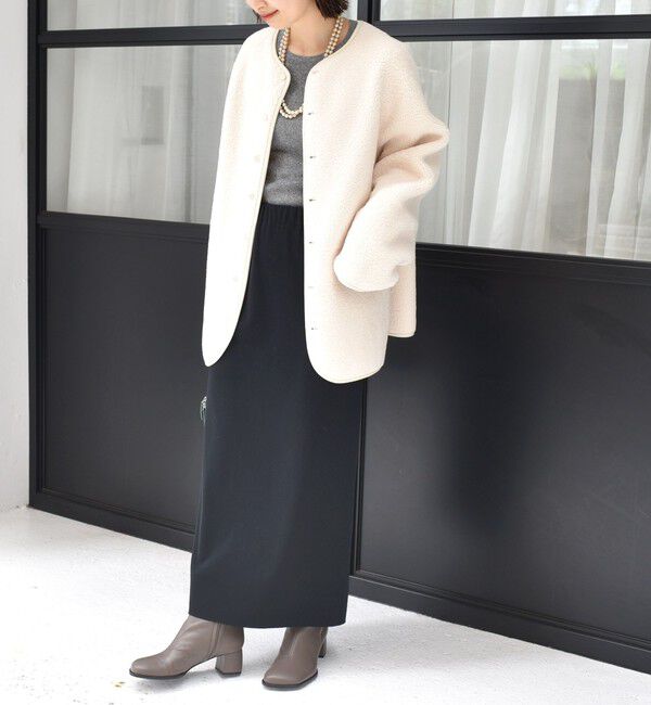 SHIPS for women「【一部WEB限定】〈手洗い可能〉NEW リバーシブル ボア ブルゾン」|ブルゾン・スタジャン|