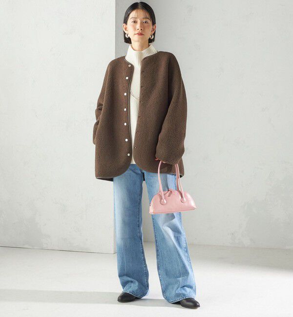 SHIPS for women「【一部WEB限定】〈手洗い可能〉NEW リバーシブル ボア ブルゾン」|ブルゾン・スタジャン|