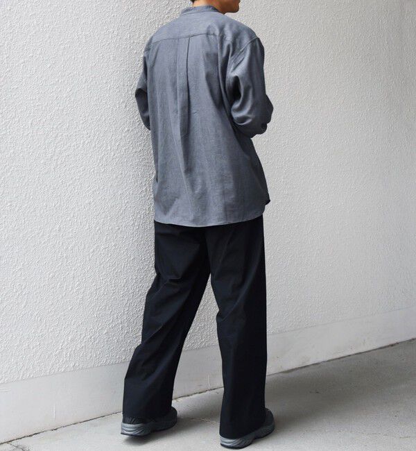 SHIPS any「SHIPS any:〈洗濯機可能〉4.5oz ライト デニム バンドカラー シャツ◇」|シャツ・ブラウス|