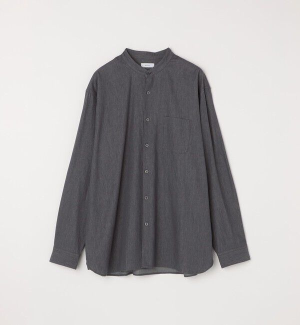 SHIPS any「SHIPS any:〈洗濯機可能〉4.5oz ライト デニム バンドカラー シャツ◇」|シャツ・ブラウス|