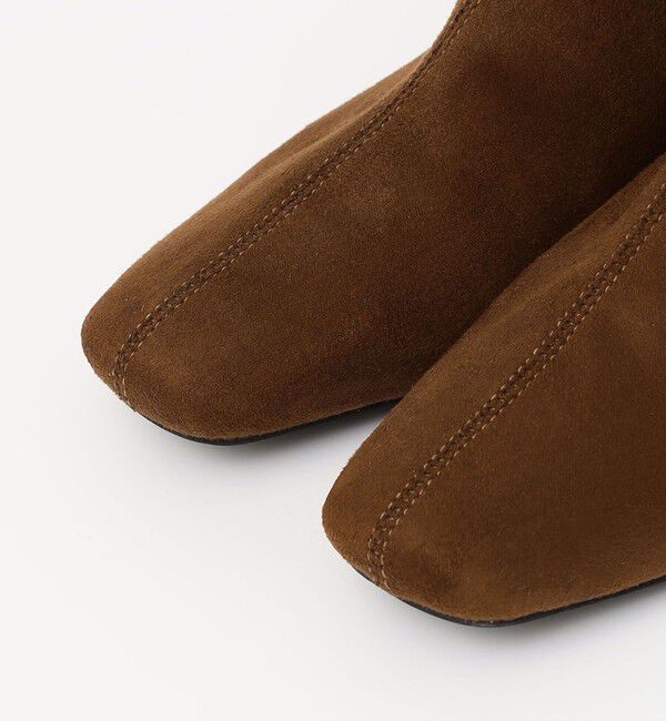 quaranciel「quaranciel: Vカット スクエアトゥ ショート ブーツ」|ショートブーツ|