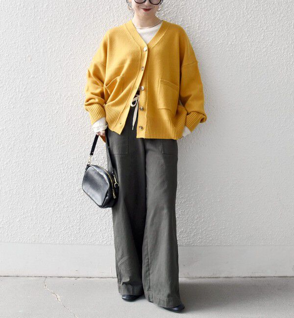 SHIPS any「SHIPS any:〈手洗い可能〉AQUA カシミヤ ミックス Vネック カーディガン」|カーディガン|