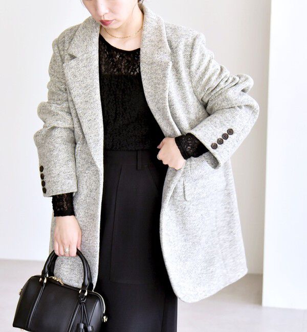 quaranciel「quaranciel: スライバー オーバー テーラード ジャケット コート」|その他|