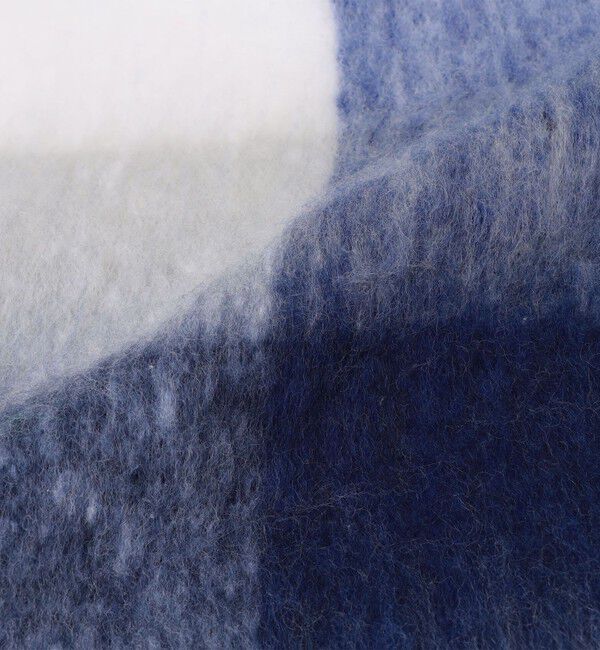 SHIPS any「SHIPS any:〈手洗い可能〉ボリューム シャギー チェック マフラー (ユニセックス) 25AW◇」|マフラー|