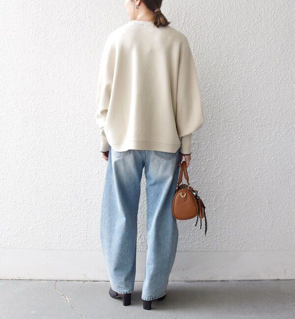 SHIPS any「SHIPS any:〈手洗い可能〉ダブルフェイス ボリュームスリーブ ニット プルオーバー」|ニット・セーター|