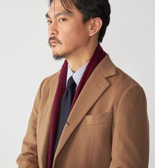 SHIPS「SHIPS: カシミヤ ソリッド マフラー」|マフラー|ワイン