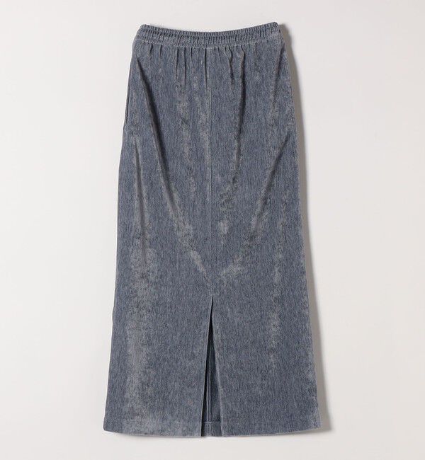 quaranciel「quaranciel:〈洗濯機可能〉ポリエステル ベロア Iライン イージー スカート」|スカート|