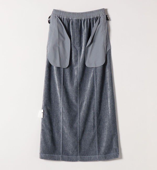quaranciel「quaranciel:〈洗濯機可能〉ポリエステル ベロア Iライン イージー スカート」|スカート|