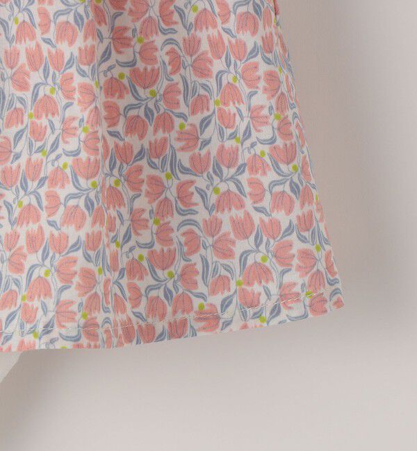 SHIPS KIDS「SHIPS KIDS:70～80cm / フラワー スカート ロンパース」|ロンパース|